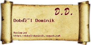 Dobál Dominik névjegykártya